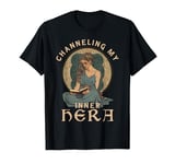 Channeling My Inner Hera Greek Goddess Bookworm T-Shirt