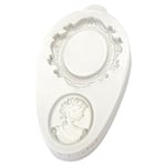 Katy Sue Designs Silikonform Ram Oval Cameo