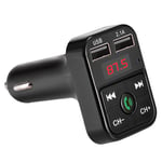 FM-lähetin Bluetooth-yhteensopiva hands free -autosarja FM-modulaattori auton muotoilu MP3-musiikkisoitin TF Flash Music 5V 2.1A USB