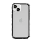 Incipio Grip Series Case for iPhone 14, Multi-Directional Grip, 14 ft (4.3m) Drop Protection - Black/Clear (IPH-2008-BLKC)
