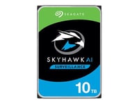 Seagate SkyHawk AI ST10000VE001 - Disque dur - 10 To - interne - 3.5" - SATA 6Gb/s - 7200 tours/min - mémoire tampon : 256 Mo