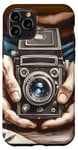 Coque pour iPhone 11 Pro Appareil photo analogique SLR Art Photographe Film vintage