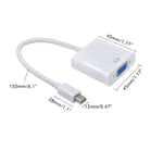 Mini Displayport To Vga Adapter Cable To Vga Conversion Line Support Mi Set