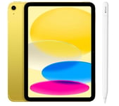 Apple 10.9” iPad (64 GB, Yellow) & Pencil (USB-C) Bundle, Yellow