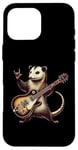 Coque pour iPhone 16 Pro Max Retro Possum Rock Music Men Kids Women Funny Opossum Rock