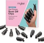 Mylee 10 PCs Soak Off Nail Clips Set, Acrylic Nail Art Remover, Plastic, Reusab