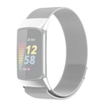 Fitbit Charge 5 - Milanese rem i rustfrit stål - L 23 mm - Sølv