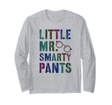 Cute LITTLE MR SMARTY PANTS Boy Education Kids High School Long Sleeve T-Shirt