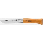 Couteau Opinel Viroblock N°5 en Acier au Carbone avec Lame de 6 cm et Manche en