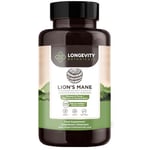 Lions Mane Mushroom Capsules - Ultra Concentrated Lions Mane Mushroom Supplement - Promotes Mental Clarity, Focus and Memory - 100% Fruiting Body - 240 Count - Longevity Botanicals