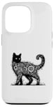 Coque pour iPhone 13 Pro T-shirt mystique chat mystique chat mandala mystique