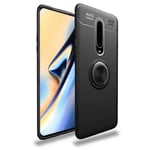 OnePlus 7 Pro Praktisk Stöttåligt Skal med Ringhållare V3 Svart