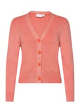 Viril Multi Short L/S Knit Cardigan-Noos Tops Knitwear Cardigans Pink Vila