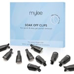 Mylee 10 PCs Soak Off Nail Clips Set, Acrylic Nail Art Remover, Plastic, Reusable Gel Nail Polish Remover Clips, For Home and Professional Salon Use on all Finger, Types to Give a Pristine Finish