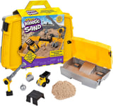 Kinetic Sand, Construction Site Folding Sandbox Playset with Vehicle and 907g,