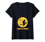 Womens coven of witches V-Neck T-Shirt