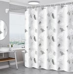 mumbi Shower Curtain Shower Curtains 180 x 200 cm Bath Curtain Replacement Curtain Leaves 180 x 200 cm