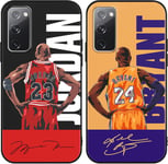 [2 Pack Coque Pour Samsung Galaxy S20 Fe/S20 Lite 6.5"",Cartoon Sport Basketball 23 24 Maillot Motif Housse Souple Silicone Tpu Protection Case Compatible Avec Samsung S20 Fan Edition