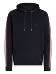 Tommy Hilfiger Global Stripe Tape Hoody Marinblå