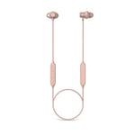 Mixx Play SX headphones - Wireless Bluetooth Earphones with mic, inline remote, magnetic earbuds, 7 hours play time - take calls hands free - great for daily use - Rose Gold  (Rose Gold)