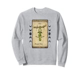 The Hanged Man Frog Tarot Style Graphic, Cool Novelty Frog Sweatshirt