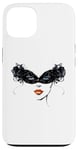 Coque pour iPhone 13 Masque vénitien, joli visage, femme, Venise, Italie