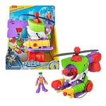 Fisher-Price Imaginext DC Super Friends Le Joker Robocoptère (25 Cm), Hélicoptère Robot 2 en 1 avec Figurine Le Joker, DC Super-Villain, Jouet Enfant, De 3 À 8 Ans, HLX13