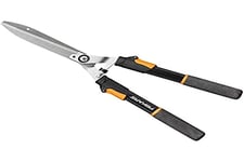 Fiskars Cisaille à Haies Télescopiques, Poignées SoftGrip, Lames en acier de qualité supérieure, Longueur : 63 - 83 cm, Noir/Orange, HS13, 1027527