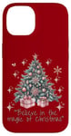 iPhone 14 Believe in the magic of Christmas, Tree Case