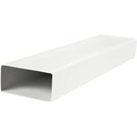 Duka rektangulär ventilationskanal, 110x55 mm, 1000 mm