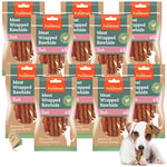 50pk SOL Twist Rawhide Sticks Duck Dog Treats | Duck Wrapped Dog Chews Toy | Low Fat, High In Protein Duck Dog Treats & Chews | Duck Rawhide Dog Chew | Chewy Twists with Duck Meat + SOL Sticker