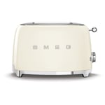 Toaster 2 tranches crème Années 50 - Smeg