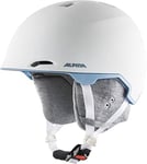 ALPINA Unisexe - Adultes, MAROI Casque de ski, white-skyblue matt, 53-57 cm