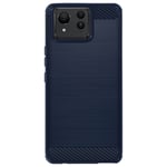 Avizar Case for Asus Zenfone 11 Ultra Silicone Design Brushed Effect, Dark Blue