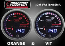 Prosport Mätare 52mm JDM-Serien Vattentemperatur 216JDMWT-R