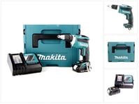 Makita DFS 452 RY1J Akkukäyttöinen kipsilevyruuvinväännin 18V + 1x 1,5Ah akku + laturi + Makpac