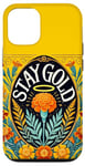 Coque pour iPhone 14 Stay Gold Illustration Souci et verge d'or