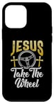 iPhone 12 mini Jesus take the Wheel Hot Rod Case