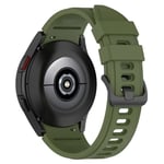 Samsung Galaxy Watch FE 40mm etc. Armband i Silikon - Army Green Grön