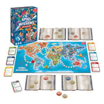 Jumbo- Spiel des Wissens – Rund um Die Welt Tour du Monde Jeu de société, JUM19952, Bleu [W/Couleurs supplémentaires possibles]