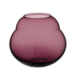 Villeroy & Boch Jolie Mauve Vase, Décoration de Table en Verre Cristallin de Haute Qualité Mauve, 17 cm, dans Emballage Cadeau Photophore Gris, Porcelaine, Blanc, 10 X 10 X 17 cm