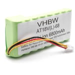 vhbw Bloc de batteries compatible avec Husqvarna Automower 435X AWD 6800mAh, 18V, Li-ion