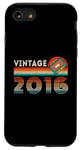 iPhone SE (2020) / 7 / 8 Vintage 2016 Birthday Retro Cassette Tape 8 Years Old Gifts Case