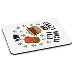 Crazy Burger And Fries Man Stars PC Computer Mouse Mat Pad Funny Food Chips