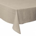 GALILEO SpA Nappe 140 x 140 cm Anti-Taches, Effet Lin, 6 Places de Table, Taupe, Solide Sibylle