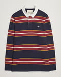 GANT Yarn Dyed Striped Heavy Rugger Evening Blue