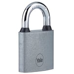 Yale - Y111S/32/116/1 Iron Padlock 32mm - Silver - Hardened Steel Shackle - Indoor use