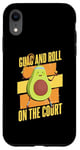 iPhone XR Funny Tennis Player Avocado Guac And Roll On The Court Case