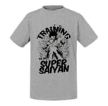 T-Shirt Enfant Training To Go Super Sayan Dragon Ball Z Goku Dbz Manga Anime