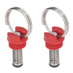 (Red)2Pcs Keg Pressure Relief Valve Ball Lock Lid Accessory Pull Up The